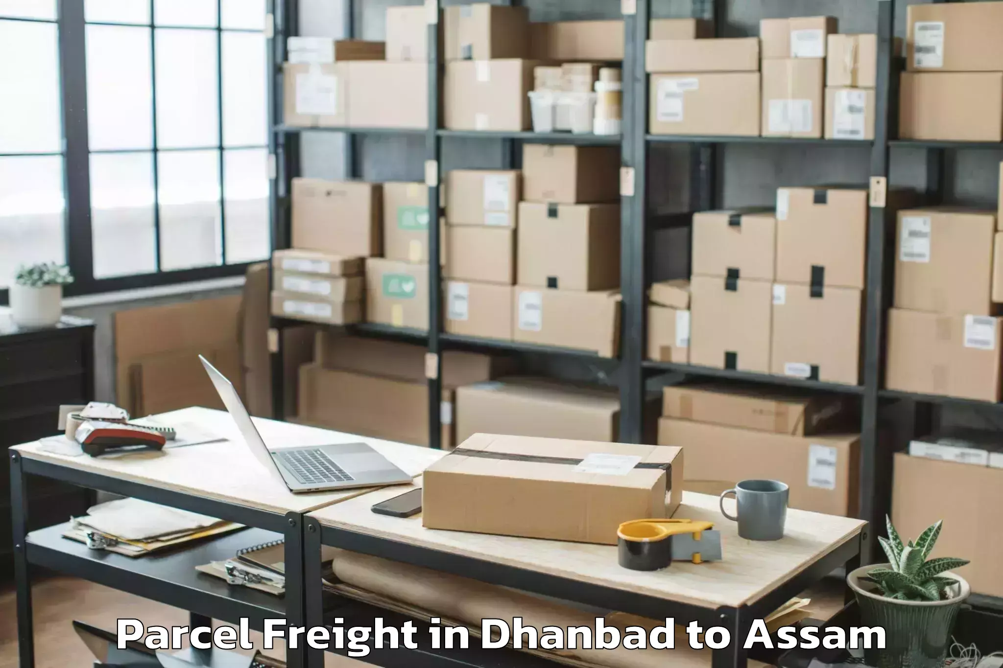 Comprehensive Dhanbad to Hajo Parcel Freight